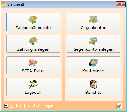 Startmenü